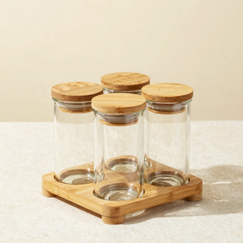 Stacked Spice Jars